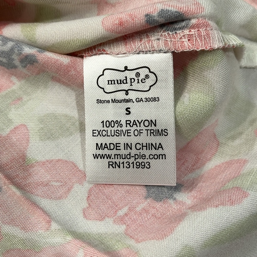 CALLIE PINK FLORAL RUFFLE TANK/NWT/Small - Picture 7 of 15